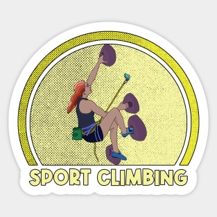 Sport Climbing Sticker